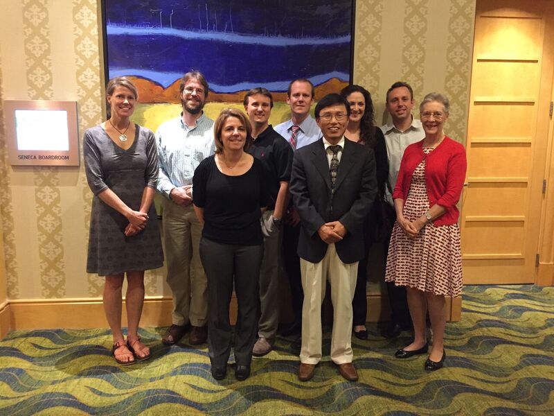 Left to Right: Jocelyn Duff, Guy Lenk, Cat Lutz, Steve Gray, Shane, Jun Li, Victoria, Tom Lloyd, Cynthia Tifft Missing: Tom Crawford (Johns Hopkins), Robert Burgess (Jackson Labs)​